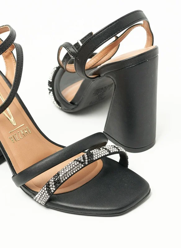 VIZZANO Block Heel Sandals for Women – Stylish Ladies Heels Sandals for Everyday Wear