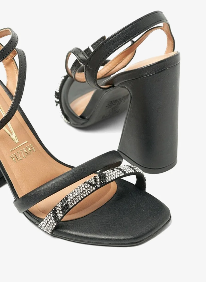 Vizzano Black Block Heel Sandals for Women – Stylish Ladies Heels Sandals for Everyday Wear for Women | Best Price UAE