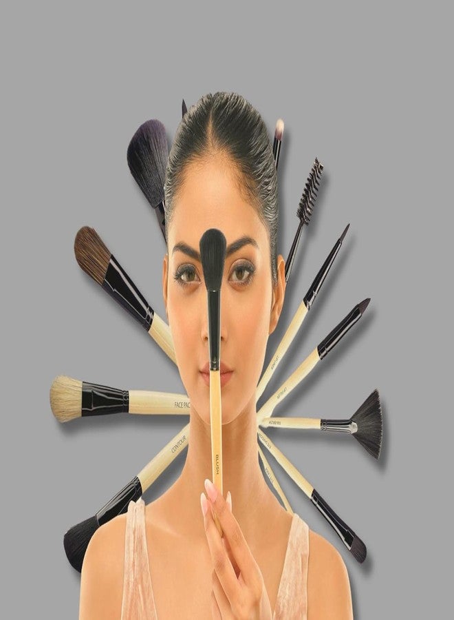 ZYZHT مجموعة فرش مكياج احترافية للوجه والعين من ZYZHT Beauty، مصنوعة من شعيرات صناعية فاخرة، تتضمن 7 فرش مكياج | مناسبة للكريمات والسائلات والبودرة (متعددة الألوان) - Image 2