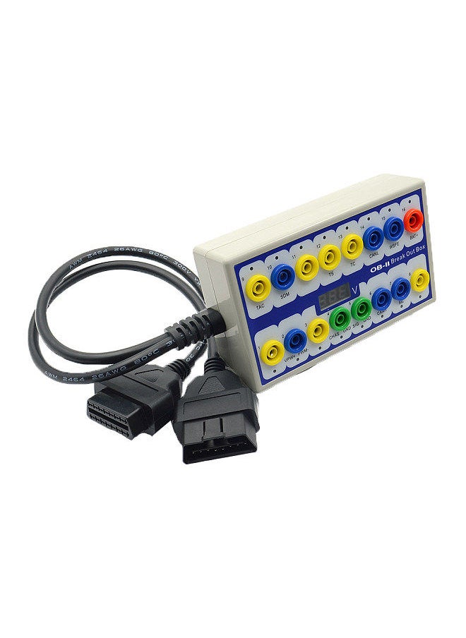 Generic - Professional Auto Car OBD-2 Break Out Box On-Board Diagnostics Breakout Box OBD-II Protocol Detector Diagnostic Connector - Image 1