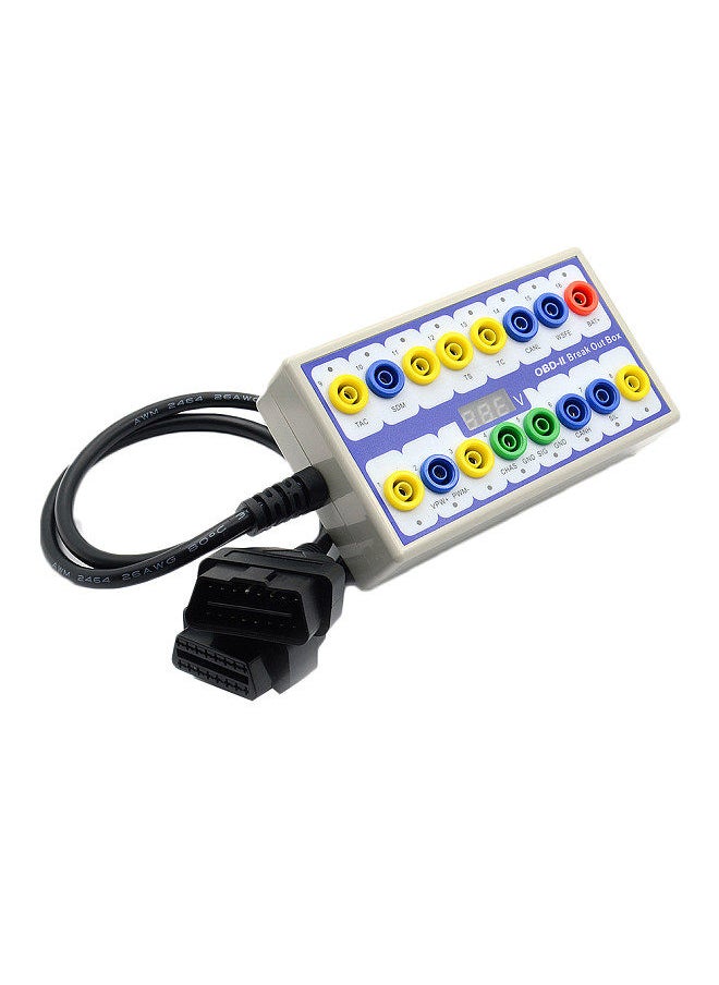 Generic - Professional Auto Car OBD-2 Break Out Box On-Board Diagnostics Breakout Box OBD-II Protocol Detector Diagnostic Connector - Image 1