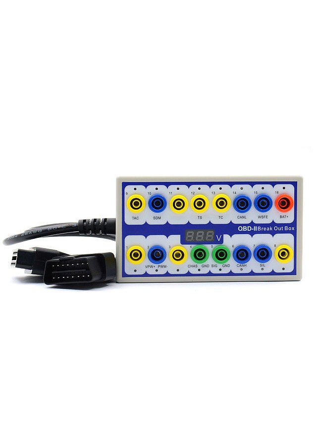 Generic - Professional Auto Car OBD-2 Break Out Box On-Board Diagnostics Breakout Box OBD-II Protocol Detector Diagnostic Connector - Image 1