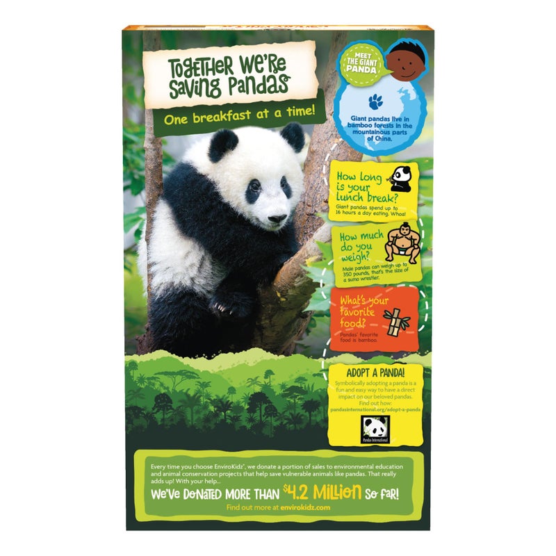 EnviroKidz Organic Panda Puffs Cereal, 10.6 oz (Pack of 1), Peanut Butter, Gluten Free, Non-GMO, by Nature's Path - Image 3
