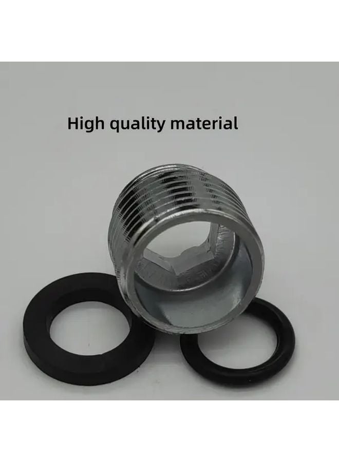 G1 2 To 16mm Male Thread Water Tap Hose To Shower Head Adapter Chrome Plated For Kitchen Bathroom Sink - Image 4