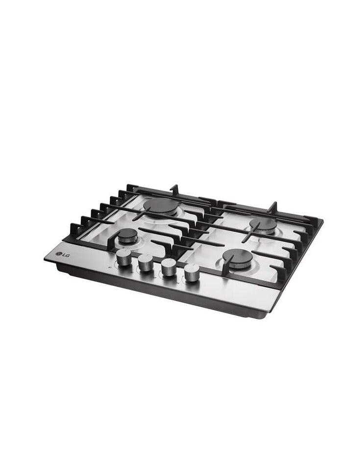 LG Built-in Gas Hob, 60CM, 4 Burners, Silver – HU641BBG.CSTZEEC HU641BBG.CSTZEEC Silver - Image 3