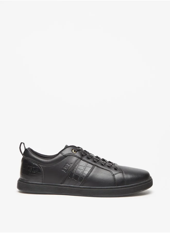 ال بي ال من شو اكسبرس Men's Textured Lace-Up Sneakers