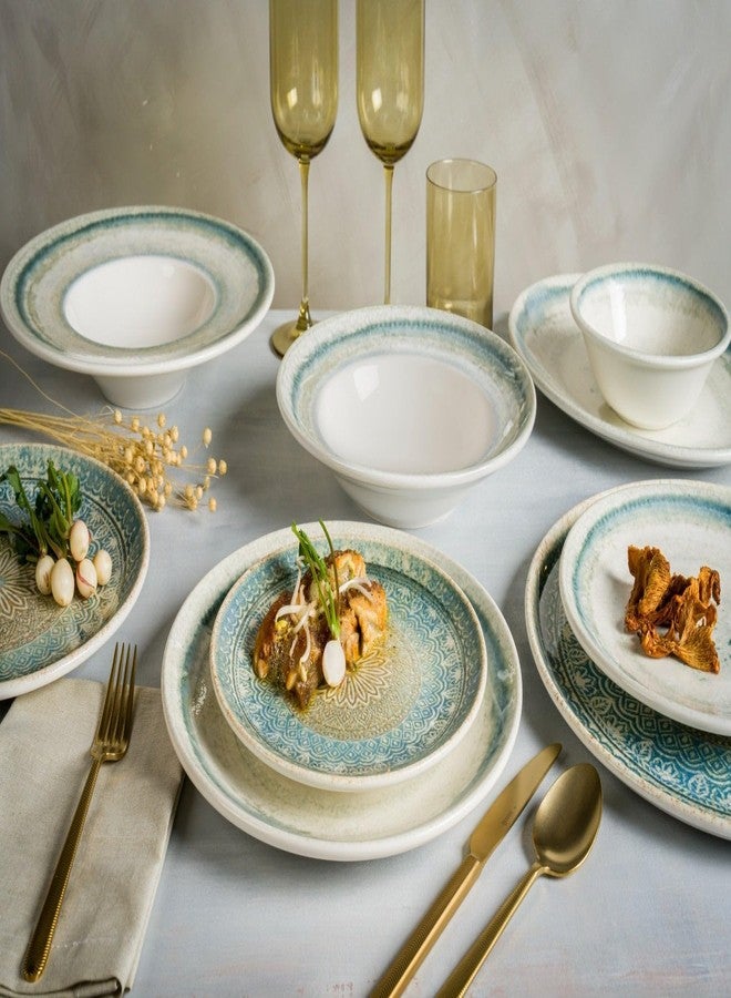 Bonna Dessert Plates - Rivus Ethnic - Porcelain - 23cm - Set of 6 - Image 2