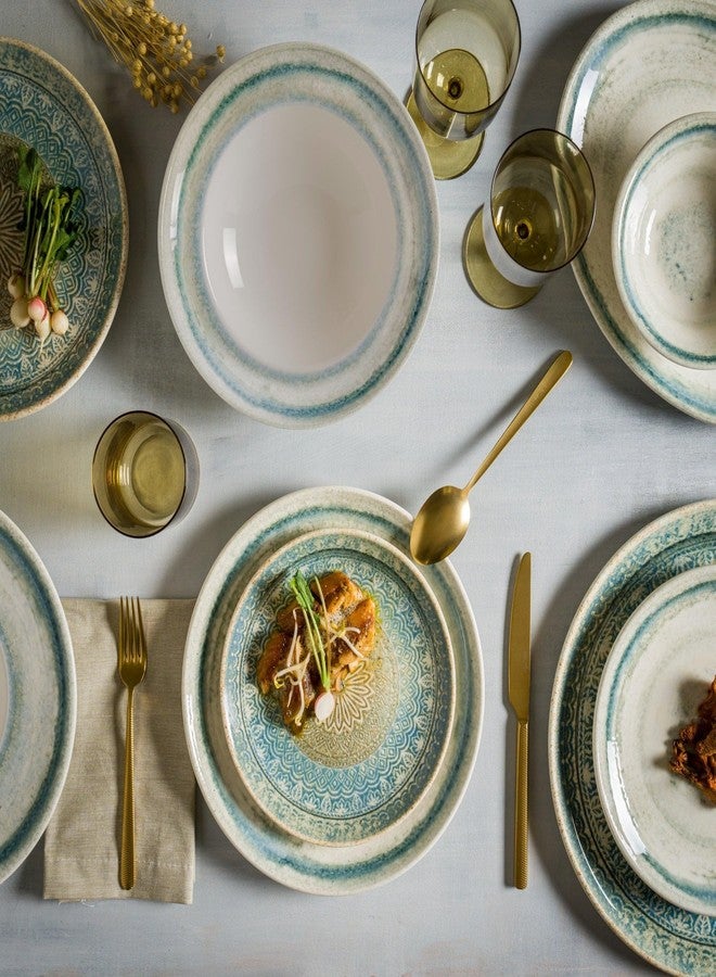 Bonna Dessert Plates - Rivus Ethnic - Porcelain - 23cm - Set of 6 - Image 3