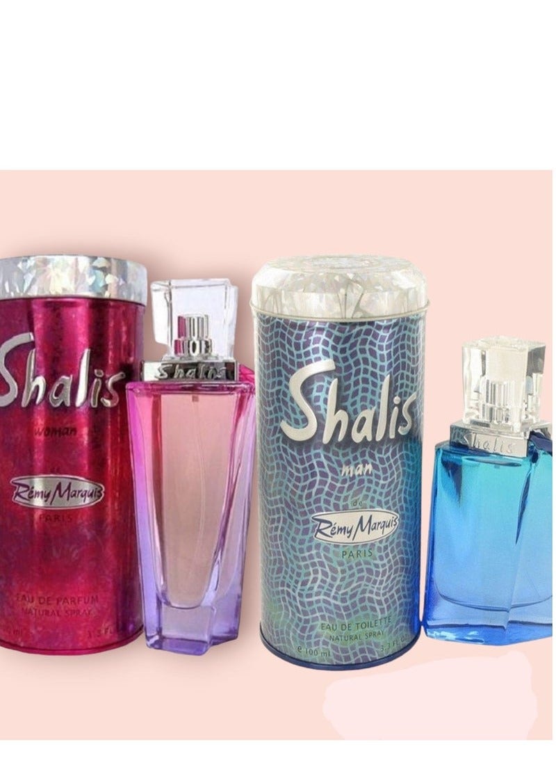 Remy Marquis Shalis Remy Marquis Eau de Parfum for women 100ml and Shalis Remy Marquis for men EDT 100ml - Image 2