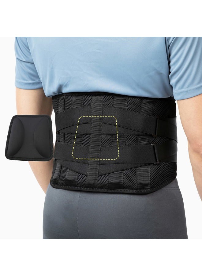 BraceUP Back Brace with lumbar Pad - Back Pain Relief for Men and Women, Lumbar Support Belt for Sciatica Pain, Heavy Lifting, Waist Support, Lower Back Brace (S/M 28-35 In)  - Image 1