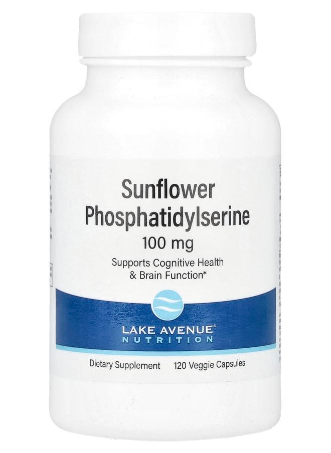 Lake Avenue Nutrition - Sunflower Phosphatidylserine 100 mg 120 Veggie Capsules - Image 1