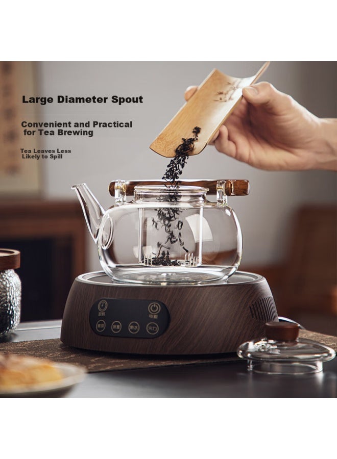 Yihutea Yi Hu Tea Glass Teapot High Borosilicate Heat-resistant Kettle For Boiling Water Suitable For Open Flame And Electric Ceramic Stove With Handle For Brewing Flower Tea - Image 3