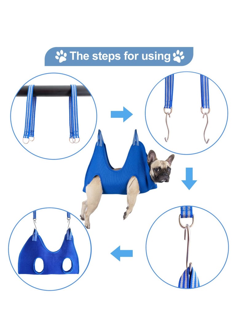 Arabest 10 قطع من حزام أرجوحة العناية بالحيوانات الأليفة مع مقص أظافر/مقص أظافر، مبرد أظافر، مشط، أرجوحة أظافر، حزام العناية لقص/تقليم الأظافر - Image 4