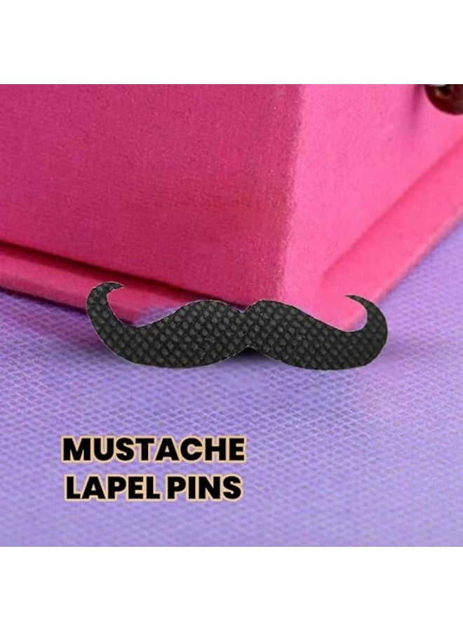 PRINTSHOP4ME MOVEMBER Mens No Shave November Prostate Cancer Mustache Ribbon Pins For Fundraising,Awareness And Events. - Image 3