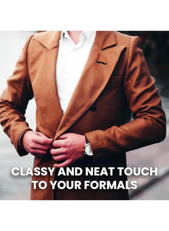 PRINTSHOP4ME MOVEMBER Mens No Shave November Prostate Cancer Mustache Ribbon Pins For Fundraising,Awareness And Events. - Image 4