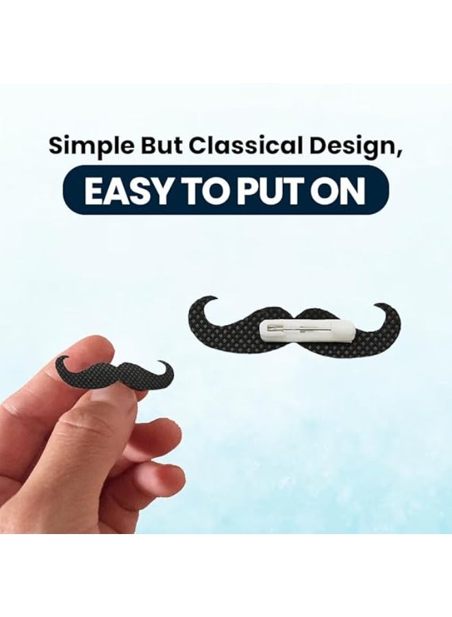 PRINTSHOP4ME MOVEMBER Mens No Shave November Prostate Cancer Mustache Ribbon Pins For Fundraising,Awareness And Events. - Image 5