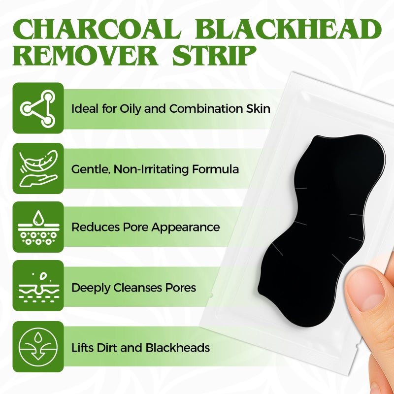 Bellisinno Blackhead Remover Strip, Nose Strips Blackhead Remover, Charcoal Pore Strips for Men and Women, Deep Cleansing and Oil Control, Instantly Unclogs Pores, Nose Strips for All Skin Types (10 Counts) - Image 2
