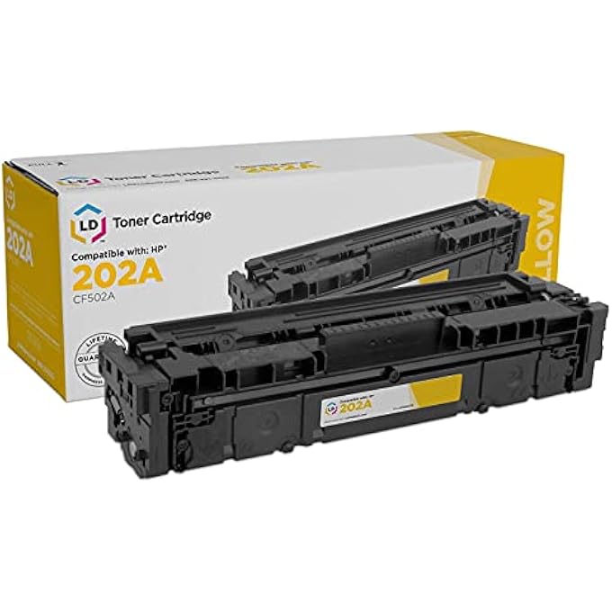 خراطيش حبر بديلة متوافقة مع HP 202A (أصفر 1-عبوة) متوافقة مع HP COLOR LASERJET M254DW، M281CDW، M281DW، وM281FDW - Image 2