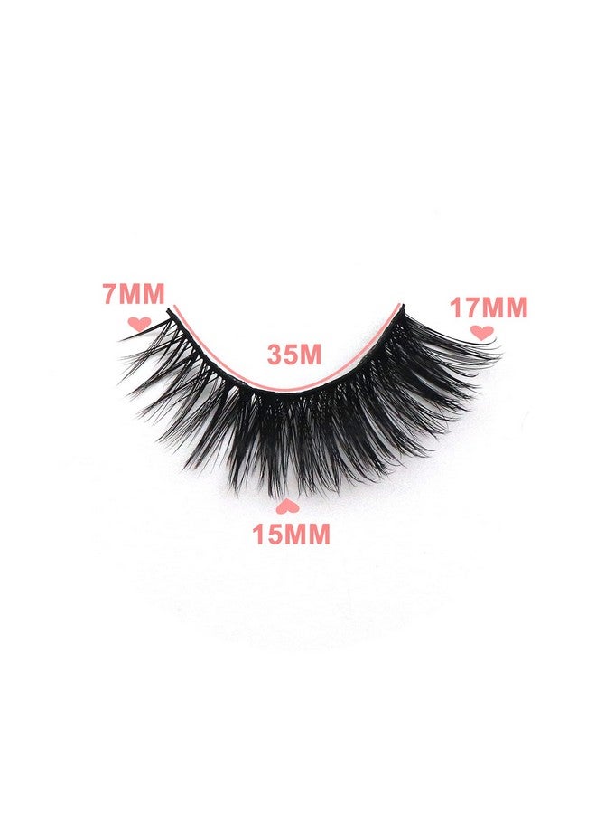 Veleasha Cat Eye Lashes Natural Look Fox False Eyelashes Gorgeous Wispy Faux Mink Lashes 5 Pairs Pack (Charming) - Image 5
