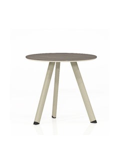 Neo Front MDF Meeting Table Round Shape Conference Table for Home and Office, Study Table for Kids Brown 