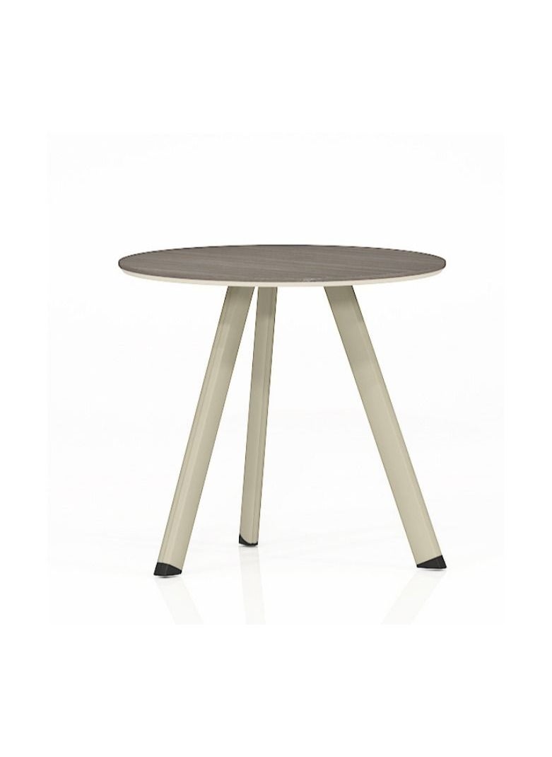 Neo Front - MDF Meeting Table Round Shape Conference Table for Home and Office, Study Table for Kids Brown - Image 1