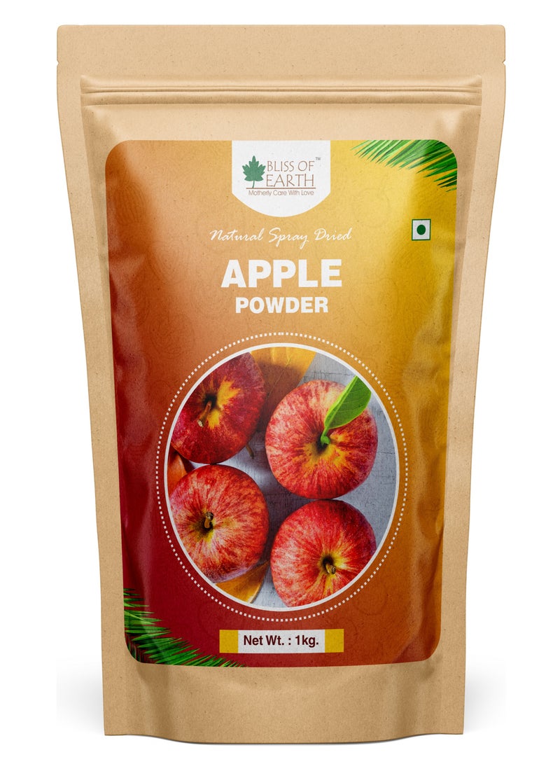BLISS OF EARTH 1kg of Apple Powder Natural Spray Dried Great for Smoothie Apple juice bake apple pie - Image 1