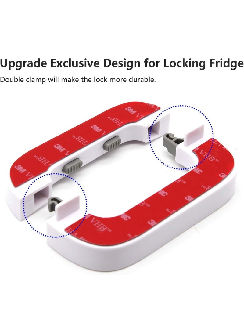 (2 Pcs) Furniture Safety Locks for Kids, Child Safety Lock for Fridge, Drawers, Cupboard, Cabinet, Window Safety Multifunction Accessories Buckle Lock for Baby and Toddlers (Assorted Color) - Image 5