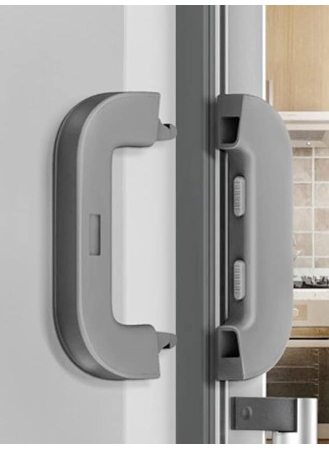 (2 Pcs) Furniture Safety Locks for Kids, Child Safety Lock for Fridge, Drawers, Cupboard, Cabinet, Window Safety Multifunction Accessories Buckle Lock for Baby and Toddlers (Assorted Color) - Image 3