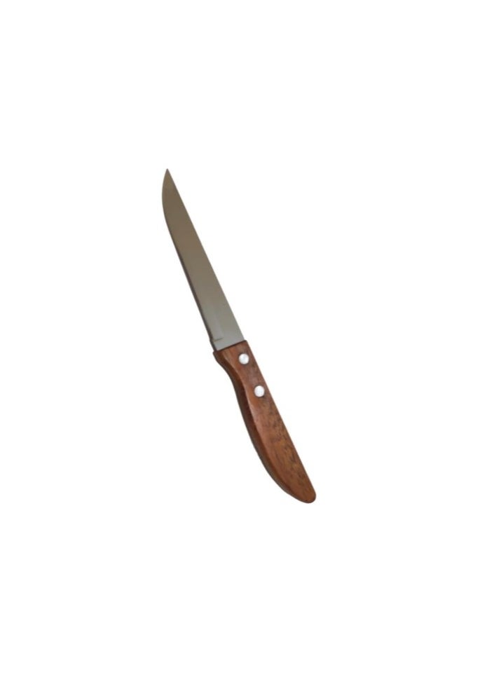 Generic Stainless Steel Kitchen Knife with Wooden Handle Small 4 inches  - Image 1