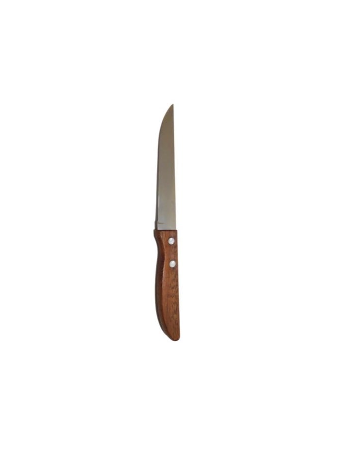 Generic Stainless Steel Kitchen Knife with Wooden Handle Small 4 inches  - Image 2