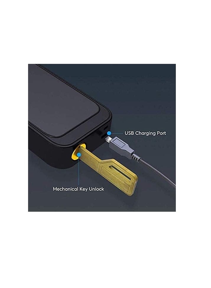 ROBUSTLINE Robustline Electronic Smart Door Lock with 5 Function- Fingerprint, Smart IC Card, Passcode, Mobile App, Metal Key (2 YEARS WARRANTY) (RBSL1020S)  - Image 4