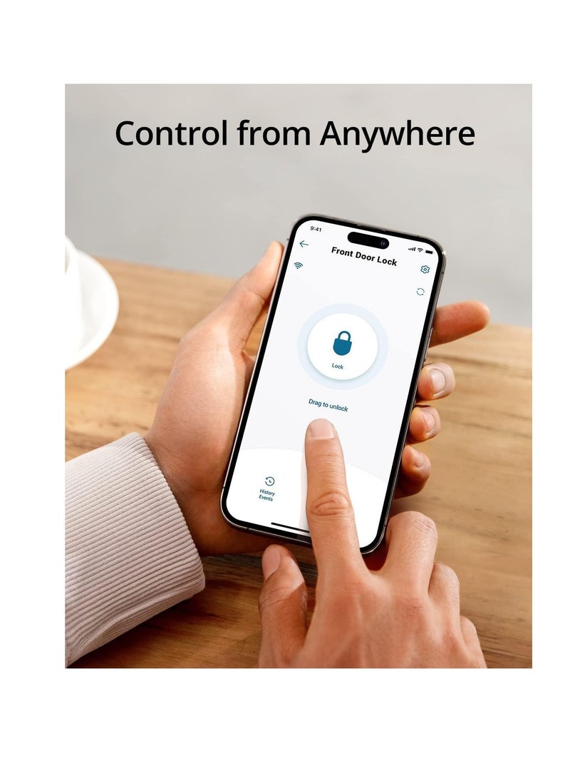 ROBUSTLINE Robustline Electronic Smart Door Lock with 5 Function- Fingerprint, Smart IC Card, Passcode, Mobile App, Metal Key (2 YEARS WARRANTY) (RBSL1020S)  - Image 3