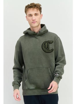 Champion Men Sportswear Fit Long Sleeve Outdoor Sweatshirts, Green  - Image 1