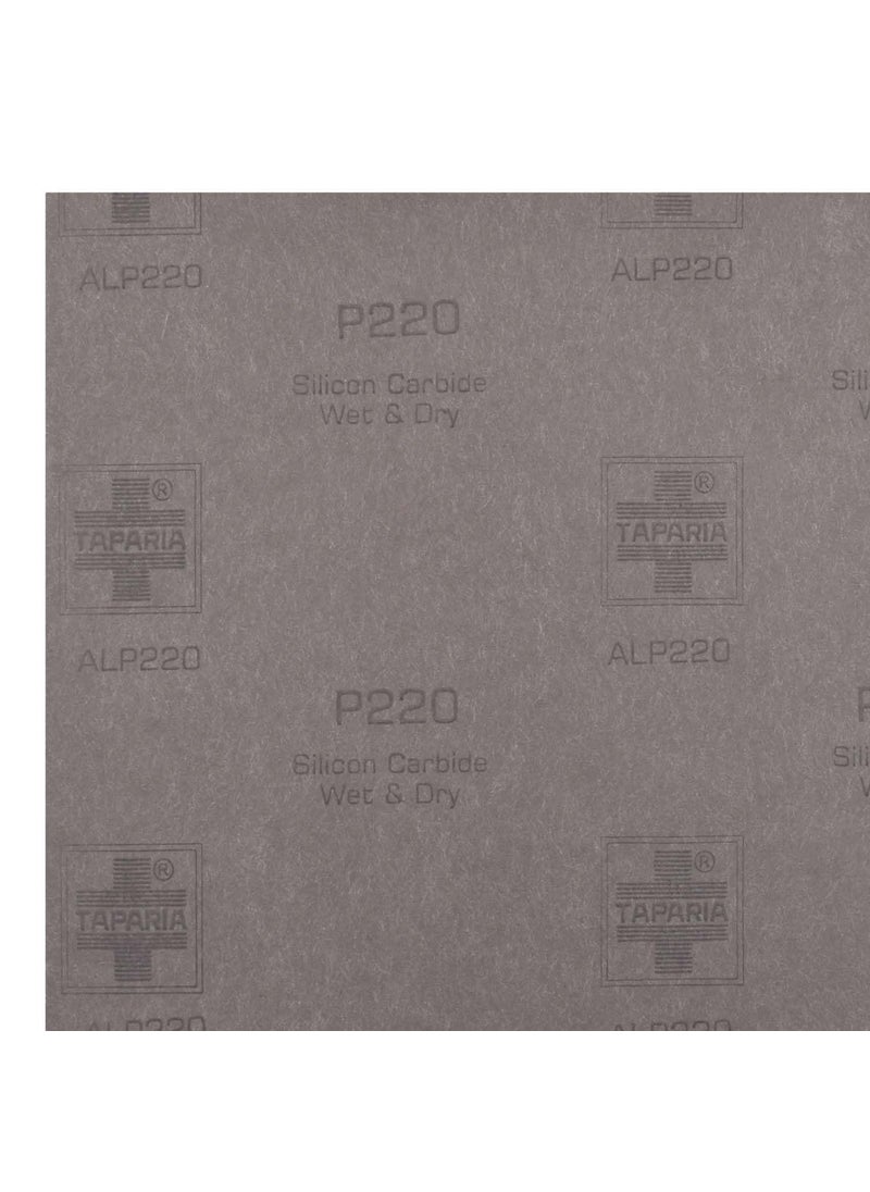 Taparia Taparia 9 X 11 Silicon Carbide Wet Or Dry Emery Sheet Grit 220 Pack Of 10 Alp 220  - Image 5