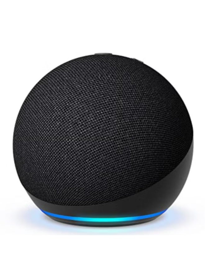 Echo Dot 5th Gen smart bluetooth speaker with vibrant sound and Alexa Use your voice to control smart home devices, play music or the Quran, and more (speaks English and Khaleeji) Charcoal - Image 1