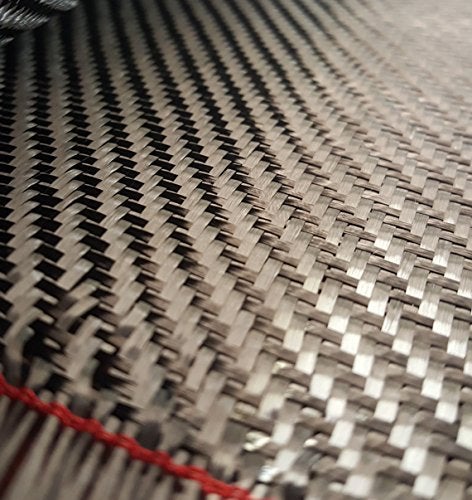 SUPERKKY 4 in x 10 FT - Carbon Fiber FABRIC-2x2 Twill WEAVE-3K - 220g-Black - Image 2