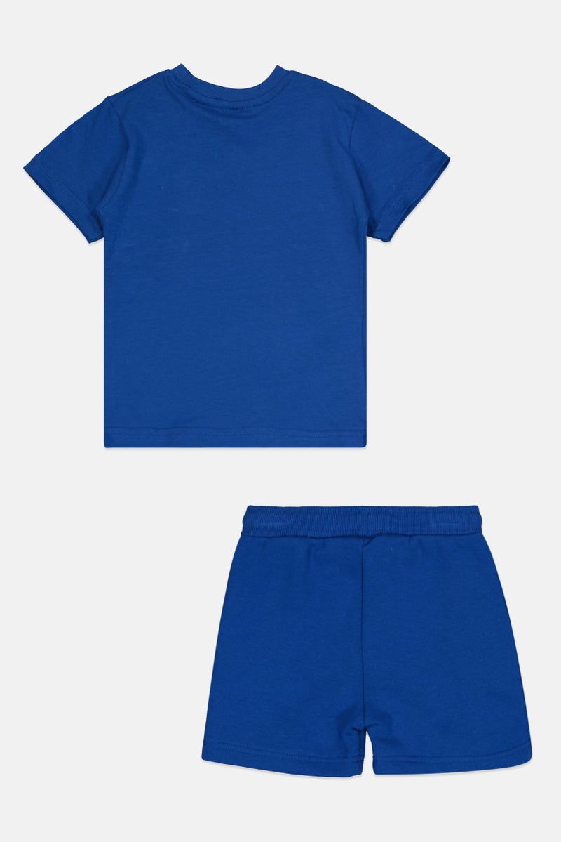 Nicce Toddler Boy 2 Piece Graphic Print T-Shirt And Short Set , Blue  - Image 2