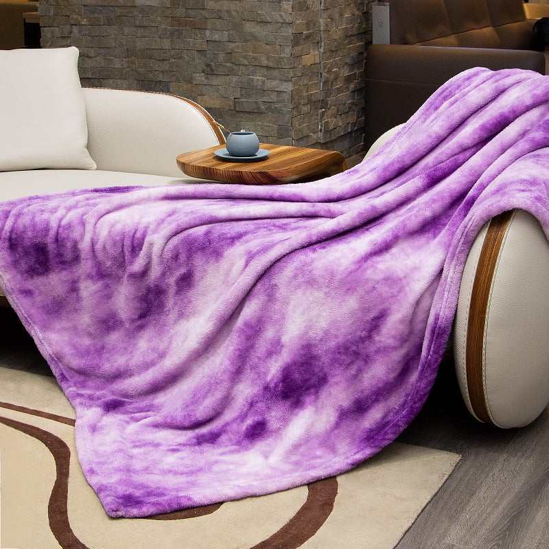 obinsm Fleece Throw Blanket Cozy Soft Lightweight Throw Blankets Warm Plush Purple Fall Blankets and Throws Couch Sofa Bed Camping Travel Picnic Outdoor Blanket Bedding Kid Baby Boys Girls Adults 60x80 in - Image 3