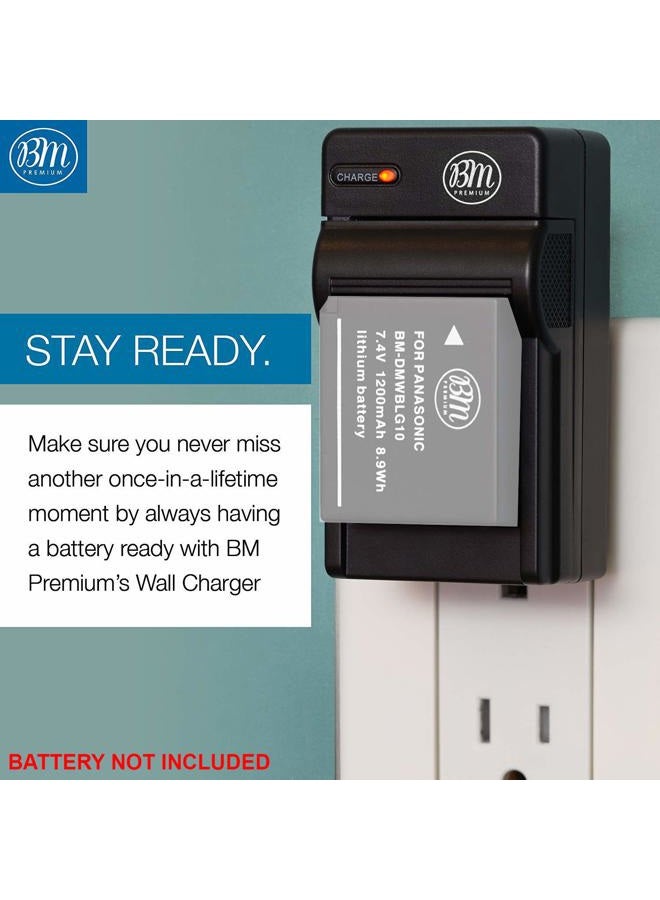 Big Mike's BM Premium DMW-BCG10 Battery Charger For Panasonic Lumix DMC-SZ8, TZ10, TZ18, TZ19, TZ20, TZ25, TZ30, TZ35, ZS1, ZS3, ZS5, ZS6, ZS7, ZS8, ZS9, ZS10, ZS15, ZS19, ZS20, ZS25, ZX1, ZX3 Cameras  - Image 4
