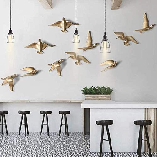 Karigaari - Ideas Hand Crafted Home Decorative Birds Wall Decor Wall Hangings (Set of 10 Birds) - Image 4