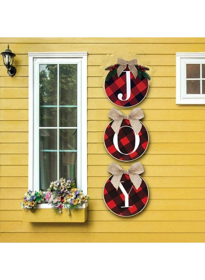 بي جي إم إكليل حائط بطبعة كلمة Joy متعدد الألوان - Image 5