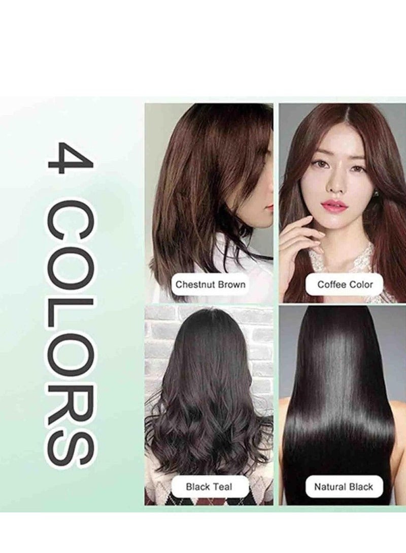 Generic Bubble Plant Hair Dye Shampoo, Plant Bubble Hair Dye Shampoo, Natural Plant Hair Dye, Hair Color Shampoo, Corzen Bubble Plant Hair Dye, Lazy Bubble Hair Dye for Grey Hair 260ml (Black)  - Image 4