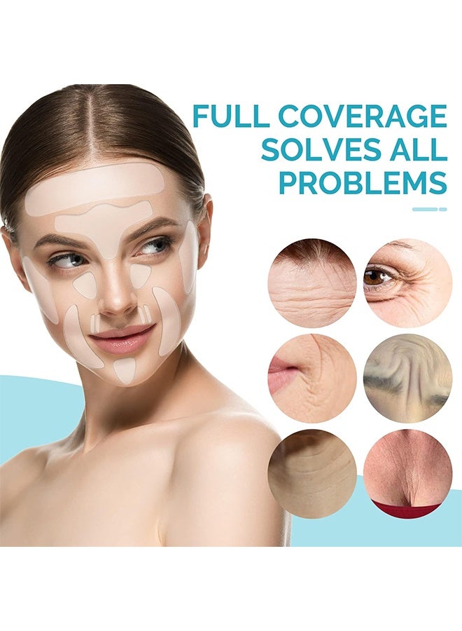 Sefudun Face Smoothing Patch  Facial Wrinkles Remover Eliminate and prevent face wrinkles Anti Wrinkle Patches,  Facial Wrinkle patches, Face Tape Silicone Patches for Wrinkles, Reducing Forehead Eye & Around Mouth & Upper Lip Wrinkle -160 Pcs  - Image 2