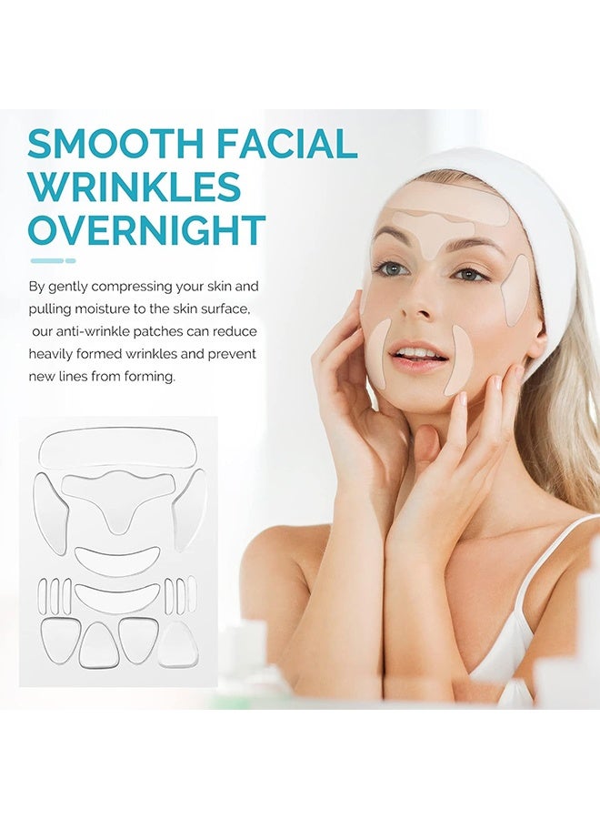 Sefudun Face Smoothing Patch  Facial Wrinkles Remover Eliminate and prevent face wrinkles Anti Wrinkle Patches,  Facial Wrinkle patches, Face Tape Silicone Patches for Wrinkles, Reducing Forehead Eye & Around Mouth & Upper Lip Wrinkle -160 Pcs  - Image 5