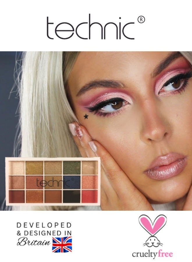 Technic Goddess All-in-One Makeup Kit with 11 Pieces, a Complete Full Face Gift Set for Eyes, Lips and Face, UK Beauty Collection, Vegan and Cruelty Free - Image 2