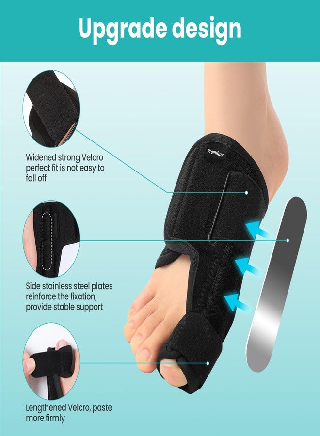 Promifun Toe Splint for Broken Toe - Big Toe Splint for Women & Men - Big Toe Support Brace for Day & Night Use - Bunion Corrector for Pain Relief - 1 Pair - Image 5