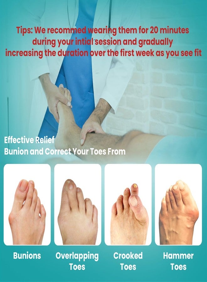 Promifun Toe Splint for Broken Toe - Big Toe Splint for Women & Men - Big Toe Support Brace for Day & Night Use - Bunion Corrector for Pain Relief - 1 Pair - Image 3