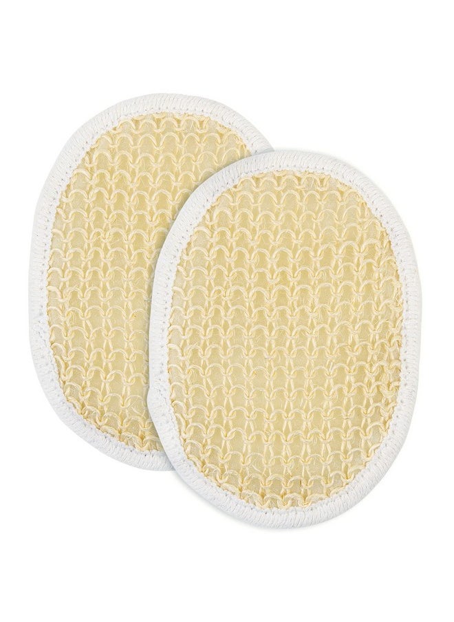 JAIRESTONE Soft Weave Facial And Body Pad Gentle Face Exfoliator Loofah Sisal Cleanser Sponge (2 Pack)  - Image 1