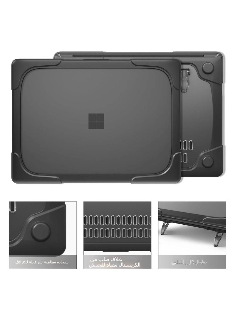 Compatible with Microsoft Surface Laptop 7 13.8-inch 2024 (Model: 2036) Heavy-duty case with collapsible stand - a shock-proof and durable case - Image 3