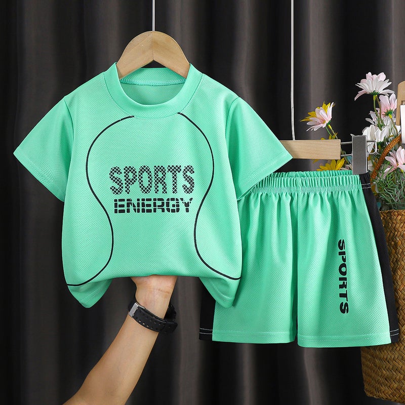 Kids Quick-Dry Sportswear Set C31 green